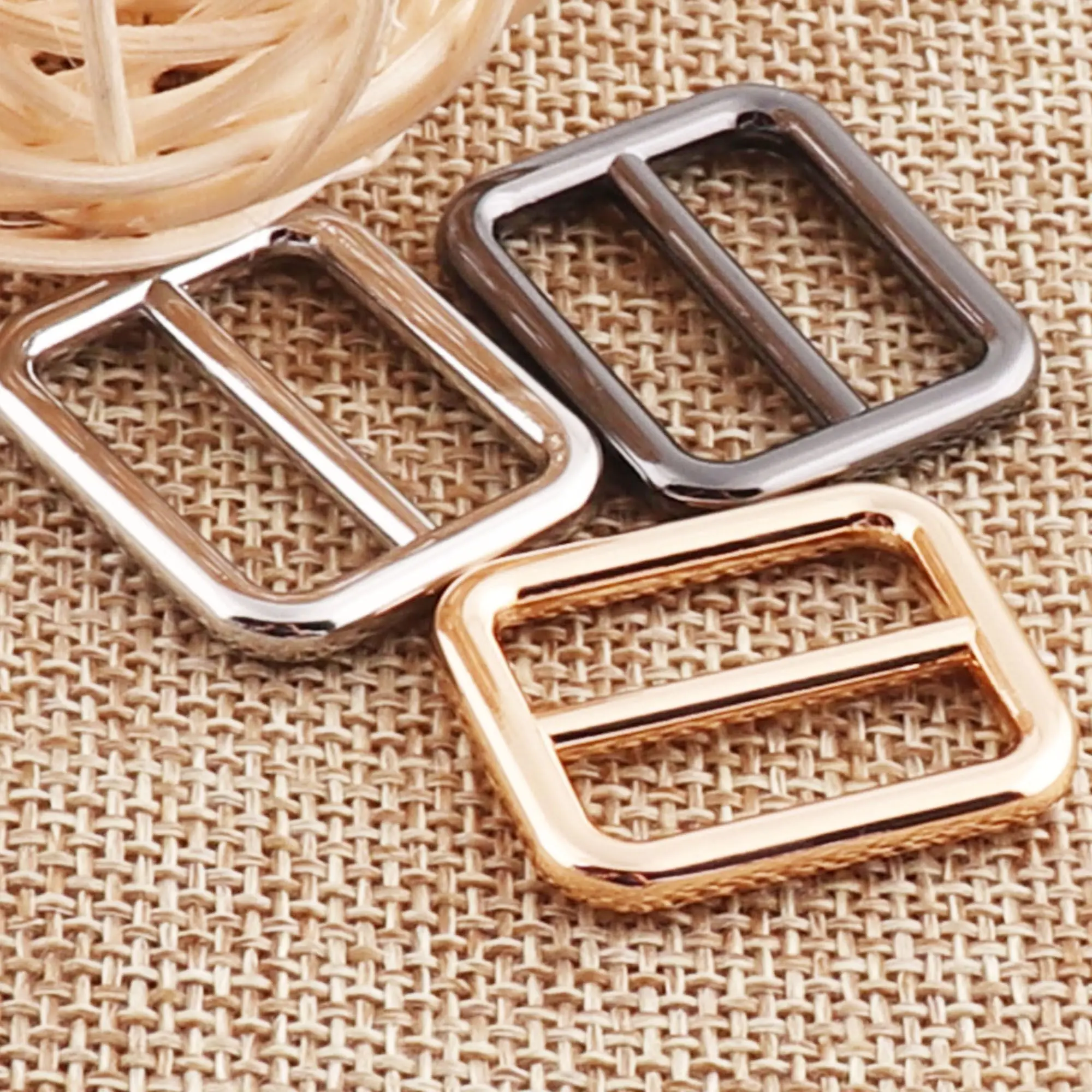 20 шт. металлические серебристые/металлические/бледно золотистые скользящие