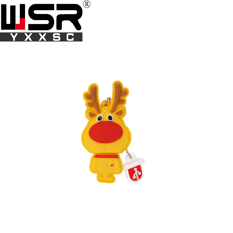 Мультфильм Санта usb2.0 флеш-накопитель 32gb 64gb 128gb Красный снеговик/Рождественская елка Забавный usb накопитель 4gb 8gb 16gb Милый модный праздничный подарок