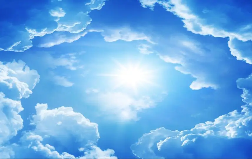 Небесный солнечный свет потолок фреска потолочные обои фрески гостиная спальня