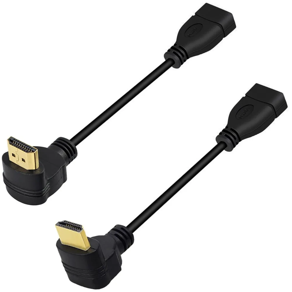 Удлинительный кабель HDMI Угловой с разъемом типа Папа мама 90 270 градусов адаптер