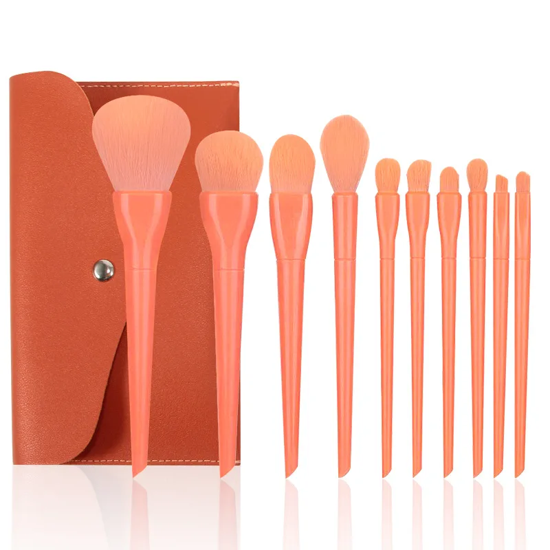 

10Pcs Makeup Brushes Tool Set Powder Eye Shadow Foundation Blush Blending Highlighter Beauty Cosmetic Make Up Brush Maquiagem