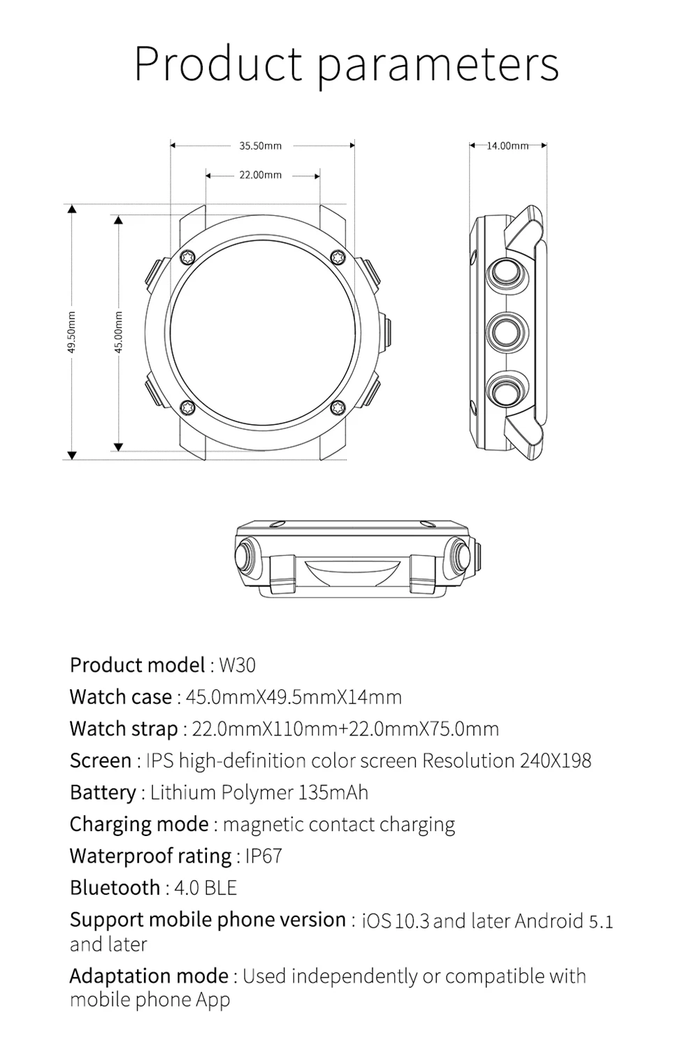 SKMEI Модные Смарт 3D часы для мужчин и женщин Открытый Bluetooth спортивный браслет монитор сердечного ритма шагомер фитнес Smartwatch W30