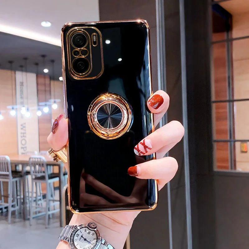

Magnetic Case For Xiaomi for Redmi Note 10 Pro 10S Poco F3 X2 F2 K40 K30 Soft Silicon Telephone Full Cover Holder Stand