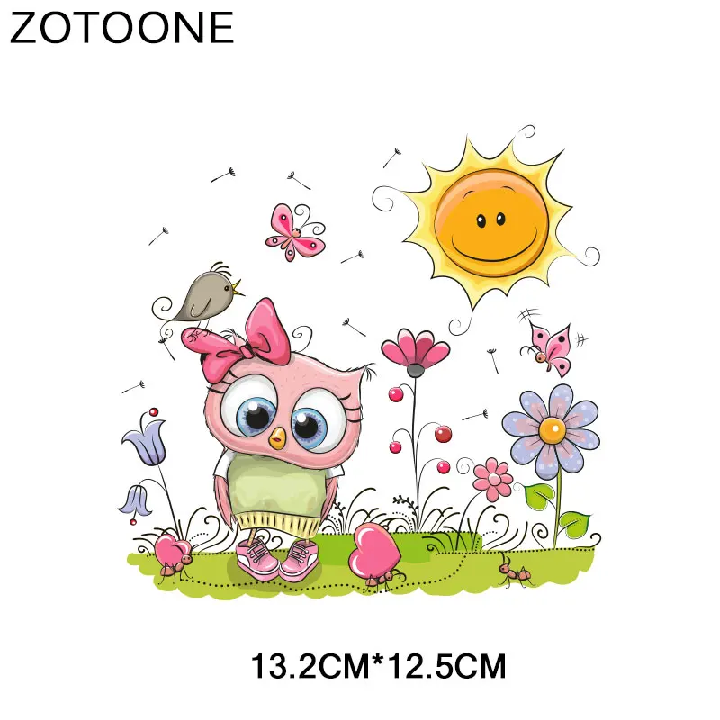 ZT1564 ZOTOONE Мультяшные наклейки с животными для железной передачи одежды DIY аксессуары футболки Платья моющиеся теплопередачи H - Цвет: ZT1564
