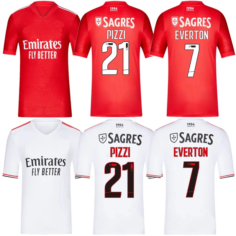 

2021-22 Benfica Home Away Jerseys T-Shirt Tee Top quality Camiseta Customize Pizzi Everton Rafa Gabriel Seferovic