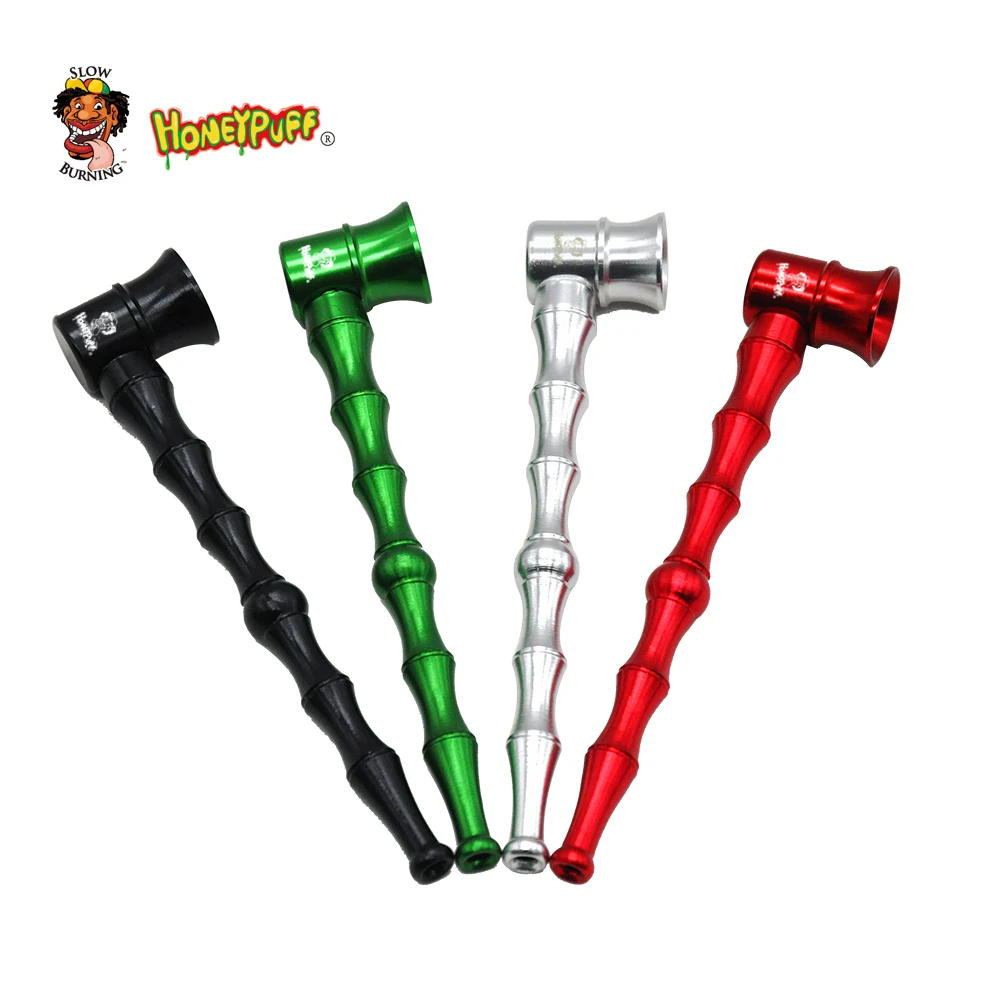 Маленькие бамбуковые металлические алюминиевые курительные трубы переносные