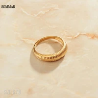 sommar 2021 new beautiful fashion gold color size 6 7 8 lady female ring simple bread ring opal luxury