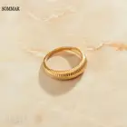 Женское кольцо с опалом SOMMAR, простое кольцо золотого цвета, размер 6, 7, 8, 2021