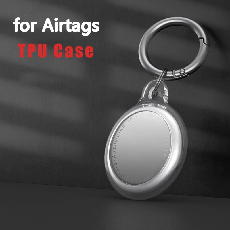 

Soft TPU Protective Cover Soft Comfortable Case Shell Location Tracker Protector for AirTags Bluetooth Tracker