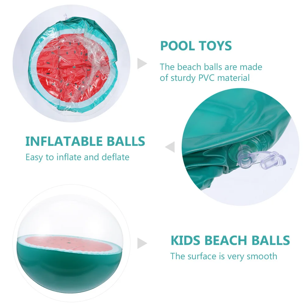 

1 Set 2Pcs Hawaiian Party Inflatable Beach Balls Kids Toys (Assorted Color)