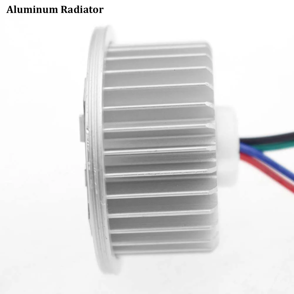 Цветная (RGB) 12V 3W Светодиодный точечный светильник Потолочные встраиваемые