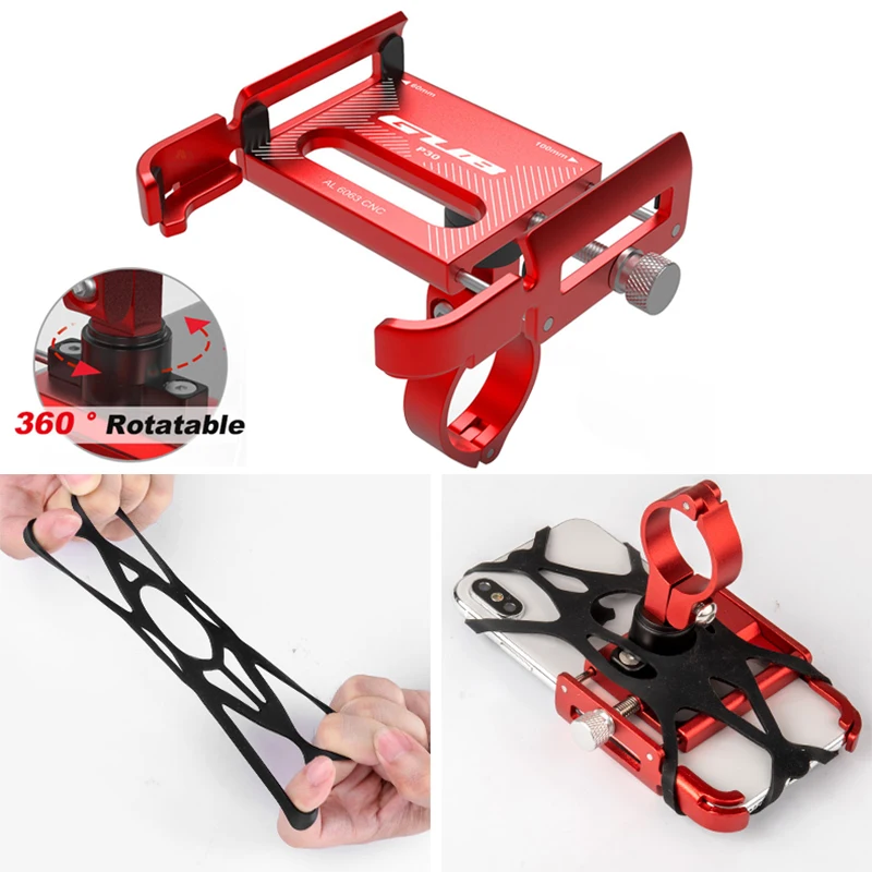 gub p10 p20 aluminum bike phone holder for 3 5 to 7 5 phone bicycle stand scooter motorcycle mount support handlebar clips p30 free global shipping