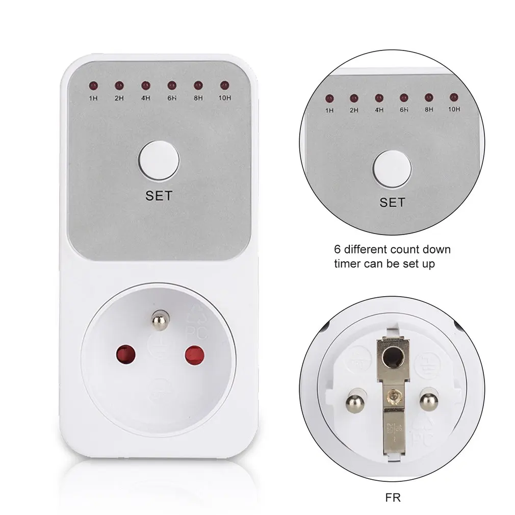 Цифровой таймер гнездо обратного отсчета Интеллектуальный переключатель