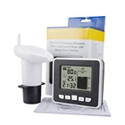 Датчик уровня воды, ультразвуковой измеритель глубины жидкости в резервуаре с сигнализацией температуры и временем сигнализации, измерительный прибор