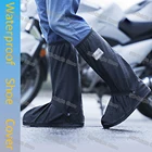 Водонепроницаемая обувь с высоким берцем, многоразовые мотоциклетные велосипедные непромокаемые сапоги, непромокаемые сапоги