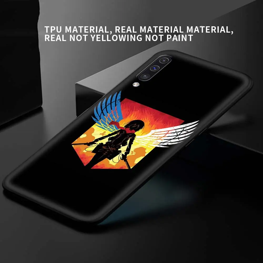 

anime Attack On Titan Case For Samsung A20 A10e Coque Soft Cover for Galaxy A70 A50 A50S A90 5G A20E A30 A30S A10S A10E A40 Caso