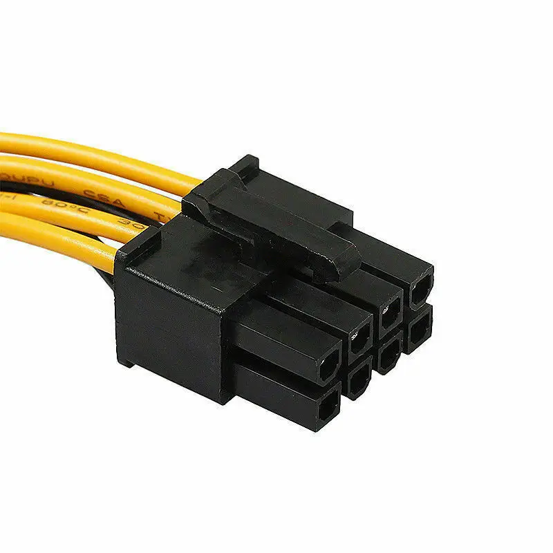 

15Pin SATA Male To 8pin(6+2) PCI-E Male Video Card Power Supply Adapter Cable drop shipping 0804