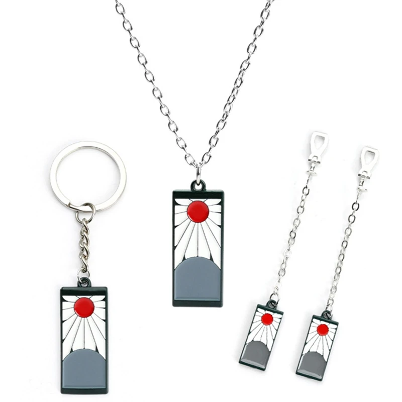 Аниме демон убийца Косплей сережки реквизита брелок ожерелье Kimetsu без Yaiba Tanjirou