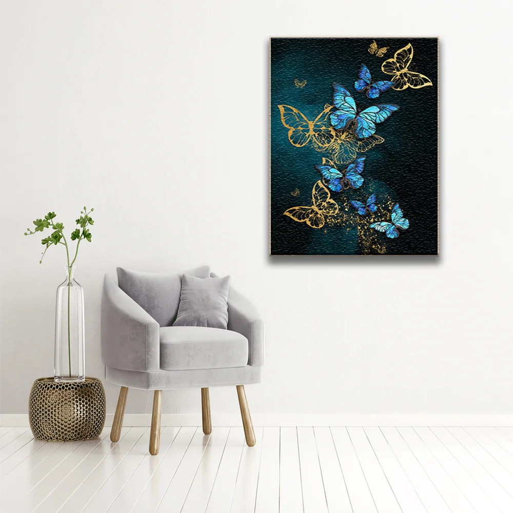 Абстрактная Бабочка DIY картина маслом по номерам на холст для рисования взрослых