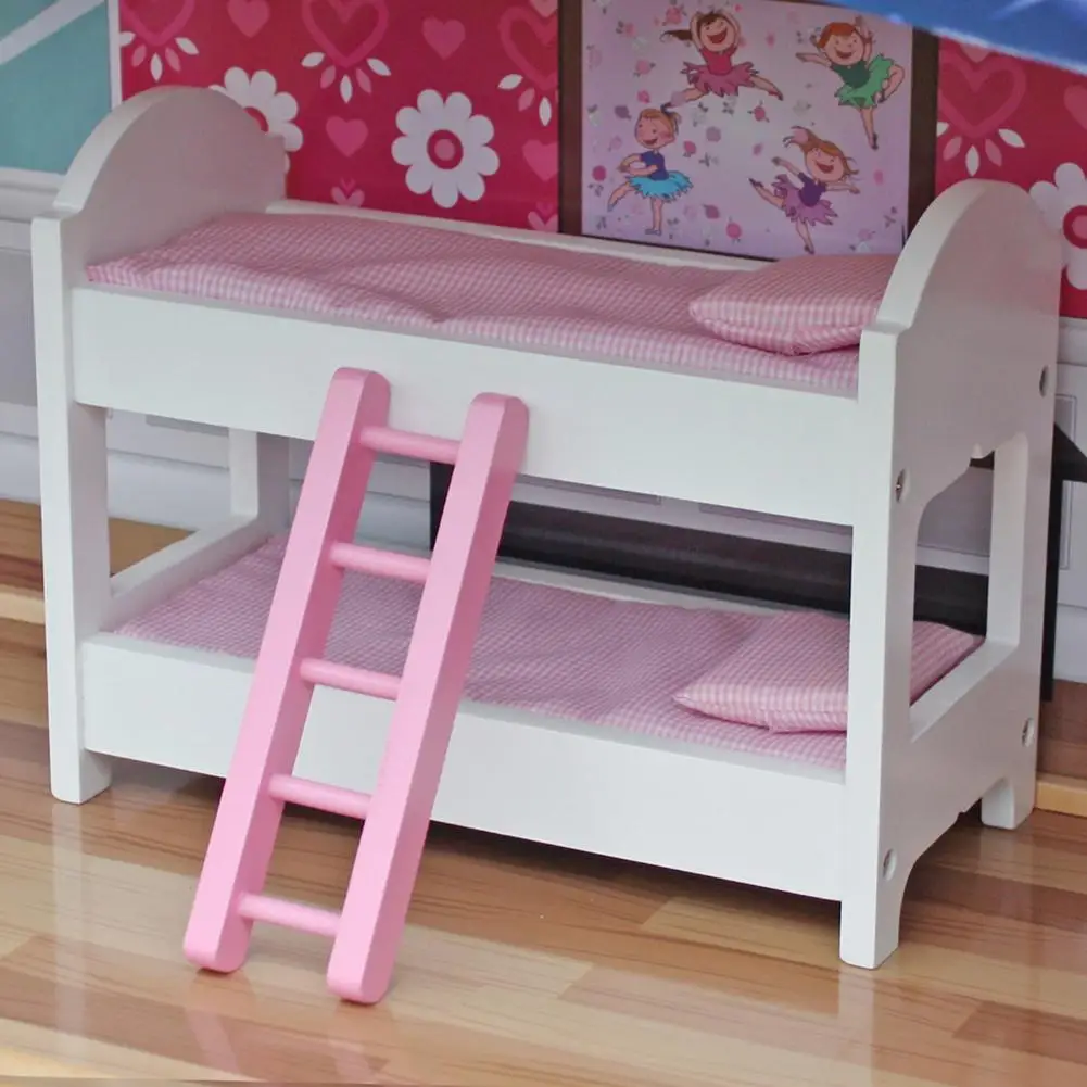 

1 Set Sweet Wooden Pretend Play House Kids Doll Dollhouse with Furniture Wooden House Miniaturas Toy