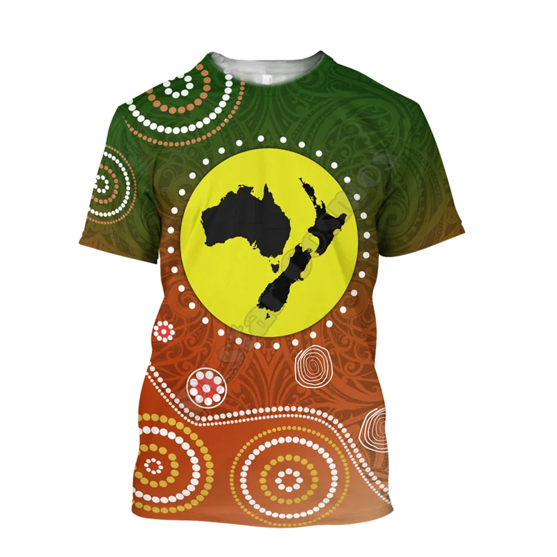 

New Zealand Maori And Australia Aboriginal 3d All Over Printed t-shirt Harajuku Streetwear T shirts Men For Women Short Sleeve