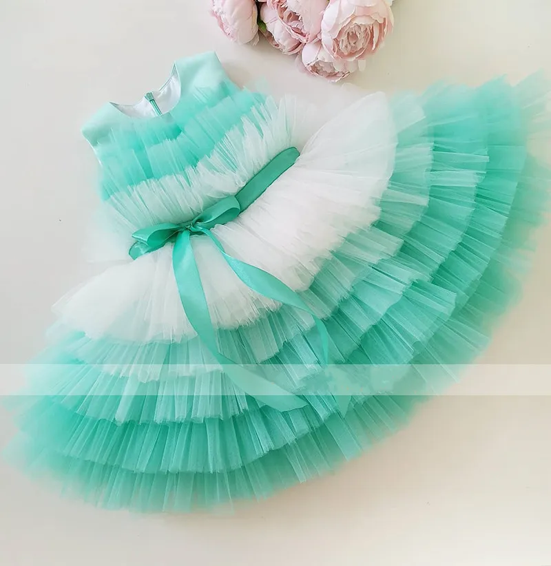 

Toddler Baby Girl Dress Party Gown Kids Clother Tiered Skirt Christmas Party Dress Photography Props 1-14Y