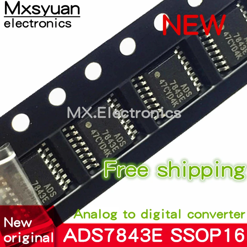 5 шт. ADS7843E ADS7843 SSOP-16 новый оригинальный аналого-цифровой преобразователь | Бытовая