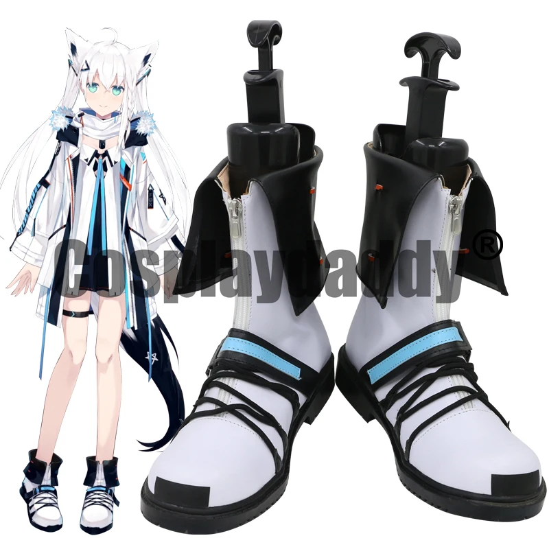 Японский виртуальный юбуки, Vtuber Hololive Shirakami Kurokami Fubuki chan Fubuking, четвертый Ver. Сапоги до середины икры C006 для косплея