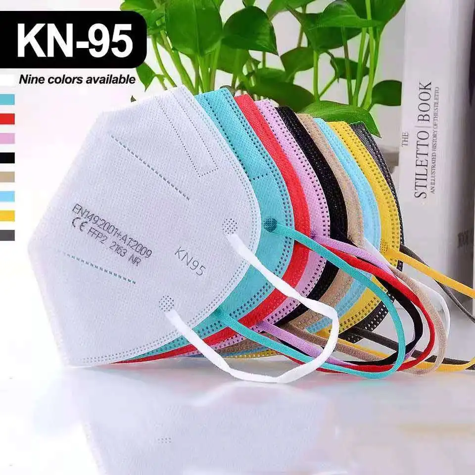 FFP2 Mascarillas CE маска черный KN95 Маска 4 слоя для лица фильтр Респиратор Уход за кожей