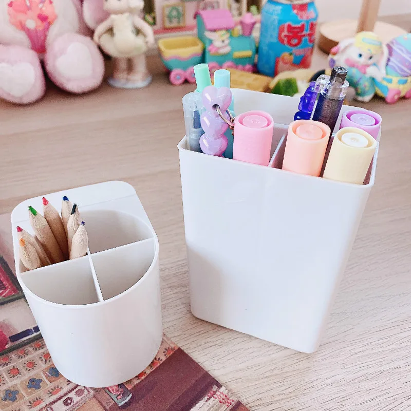 Настольный пластиковый держатель для ручек подставка карандашей настольный