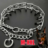 m xxl simple dog choke collar metal steel chain prong pinch1 adjustable pet dog training leads spike safety harnesses for dog