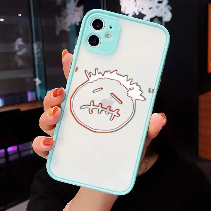 

Cactus jack Phone Cases Matte transparent For blue iPhone 12 Mini 11 Pro XR XS Max 7 8 Plus X Back Cover