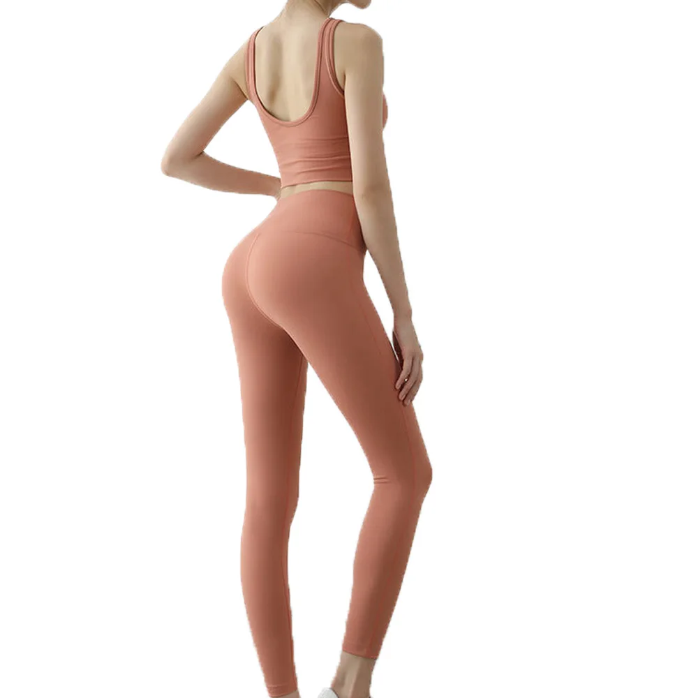 

Спортивный комплект из 2 предметов с бюстгальтером, женская одежда, бесшовные леггинсы, для спортзала, Lulu, фитнеса, Акула, штаны для йоги, джо...