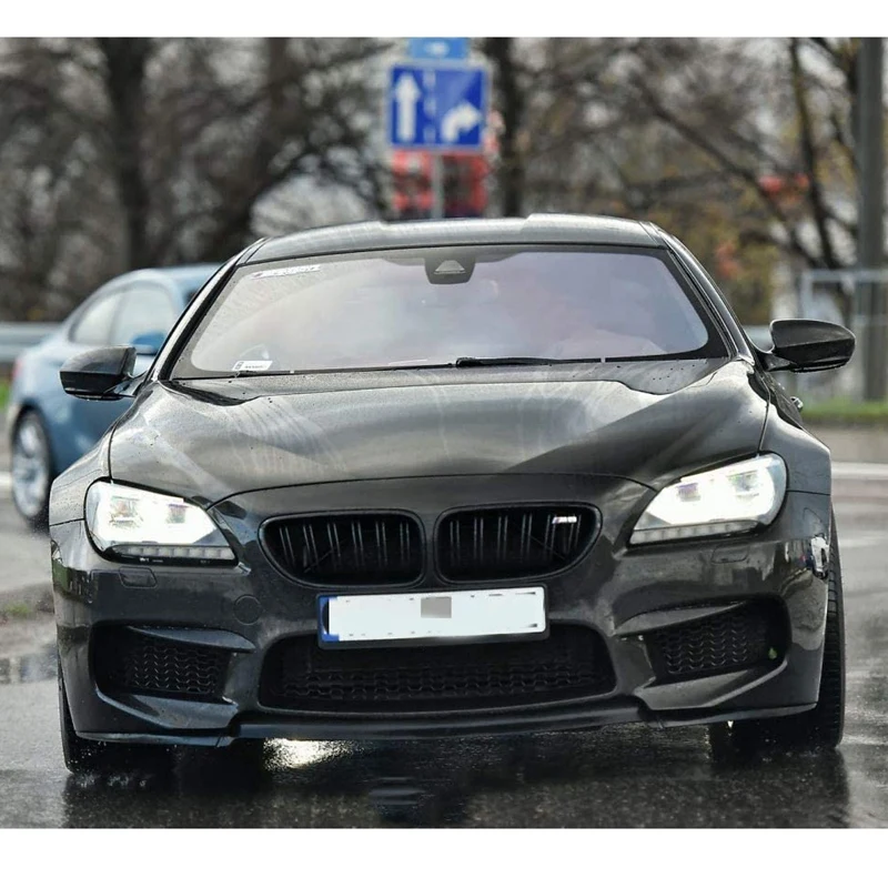 Передняя почечная двойная линия Решетка Спортивный гриль Замена для BMW 6 серии F06