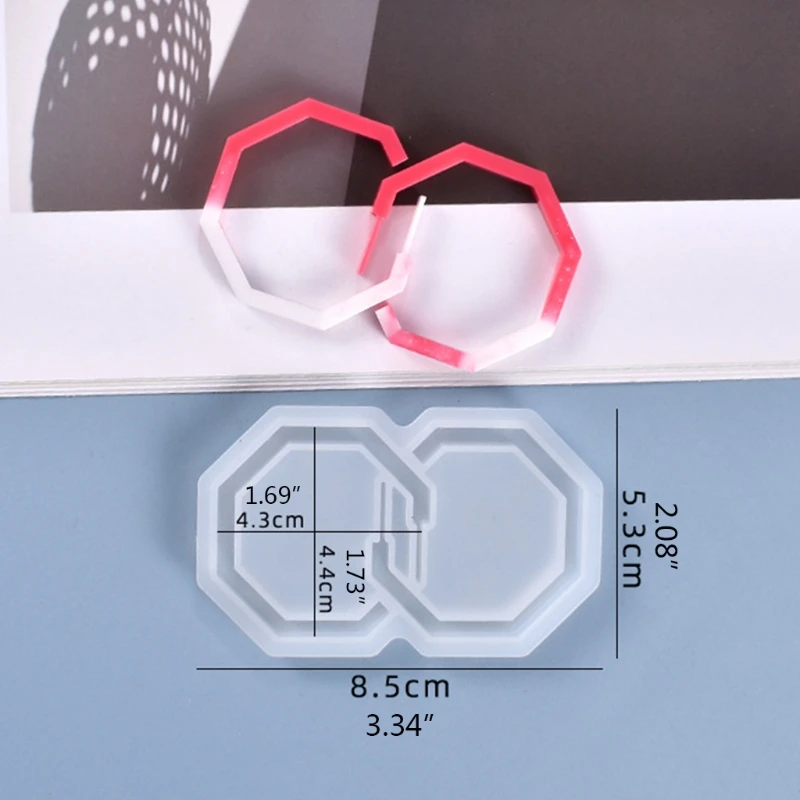 

Hoop Earrings Crystal Epoxy Resin Molds DIY Crafts Jewelry Making Tool Handmade Earrings Pendant Silicone Mould