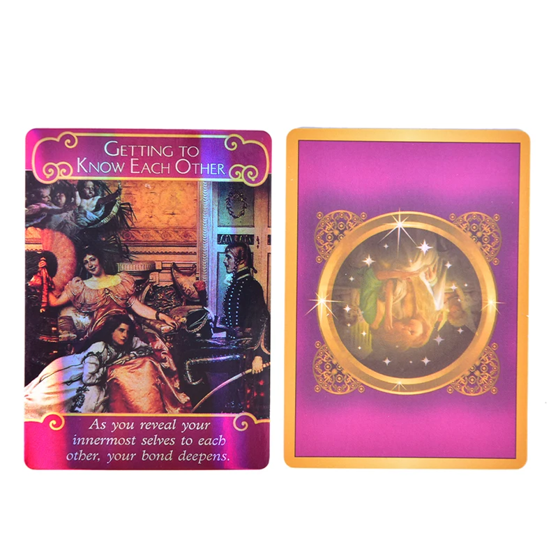 Holographic Romance Angels Oracle Tarot Cards English Board Game Playing Card | Спорт и развлечения