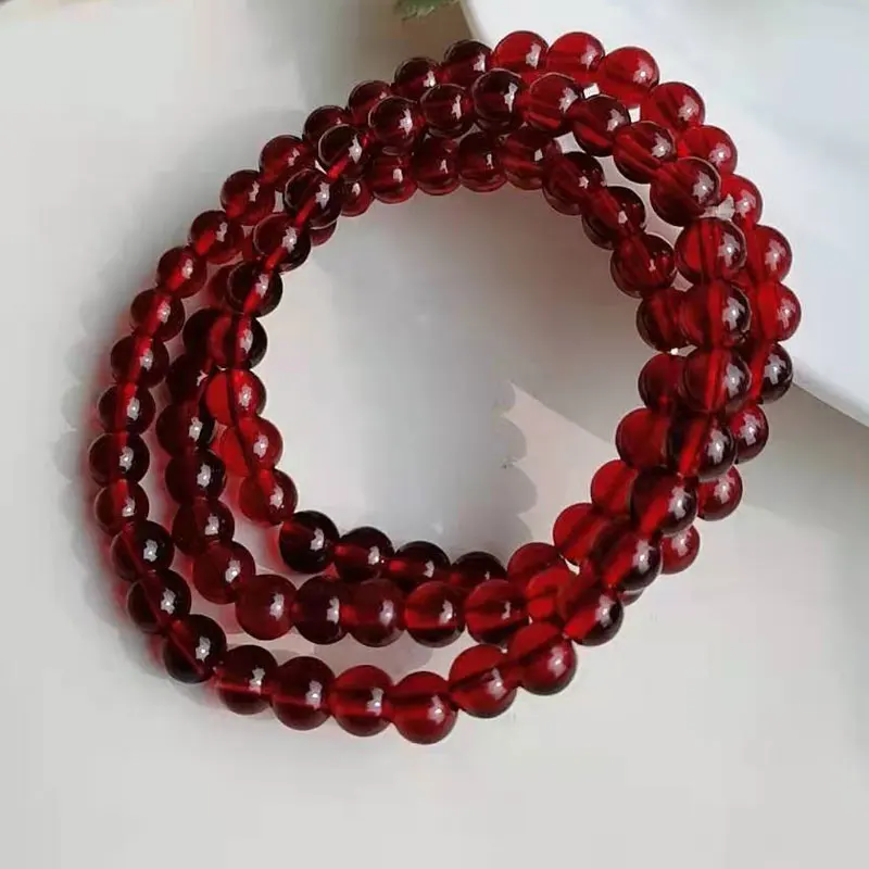 

6mm Man-made Beaded Strands Handmade Multilayer Charm Bracelets For Women Girl Party Club Decor Jewelry Fashion Accessories