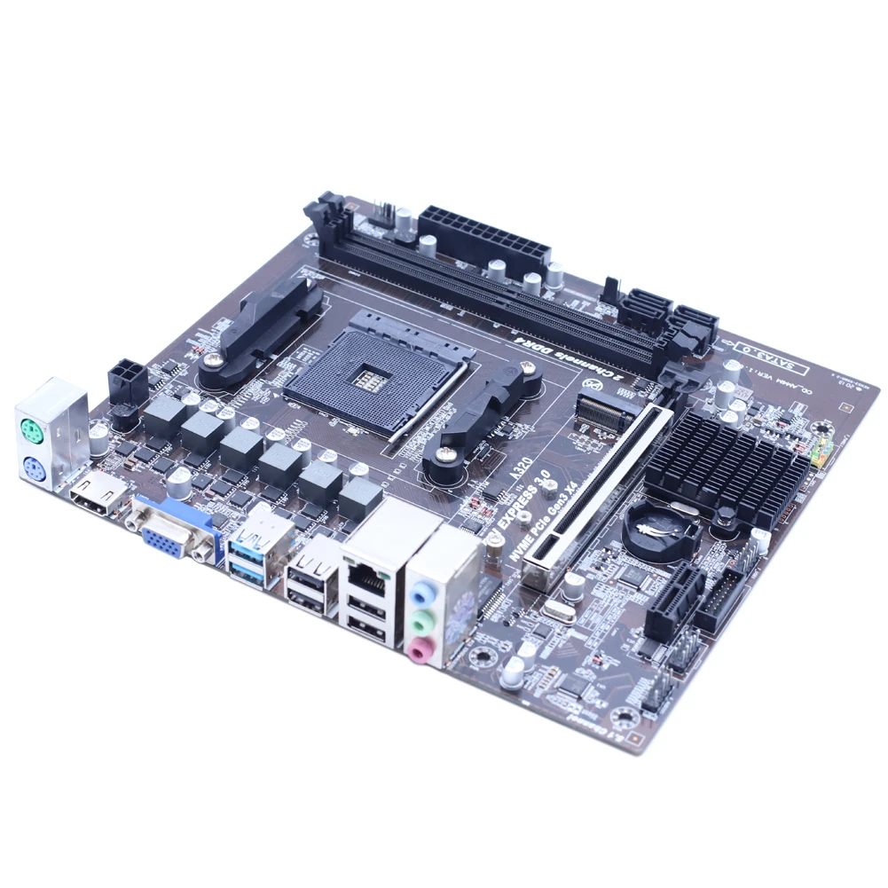 Материнская плата AM4 A320 жесткий диск для настольного компьютера array SATAIII USB 3 0 DDR4 16G