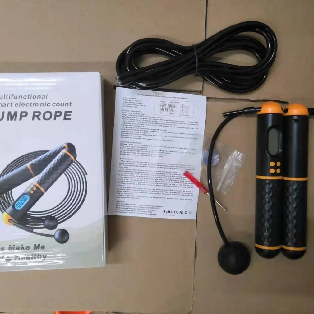 

2-in-1 Skipping Rope intelligent Cordless Rope Skipping Digital Counter Non-slip Handle Speed Rope for Gym sports Fitness