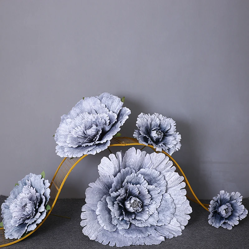 Large Artificial Silk Flower Peony Flower Head Wedding Wall Background Decoration Home Decoration 30/40/50/60/80 Cm