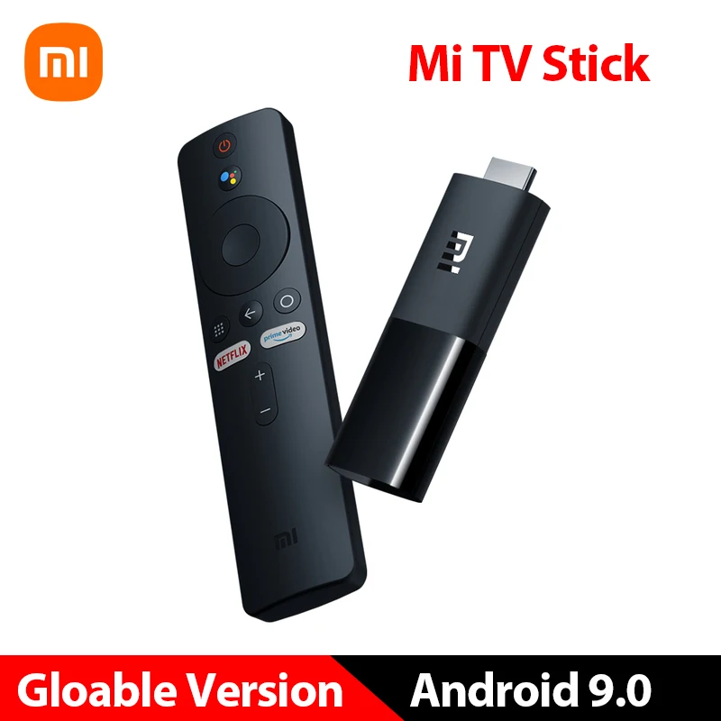 Xiaomi-Mi TV Stick versión Global, dispositivo con Android TV de cuatro núcleos, 4K/1080P, Dolby, DTS, HD, decodificación, 1GB de RAM, 8GB de ROM, asistente de Google, Netflix