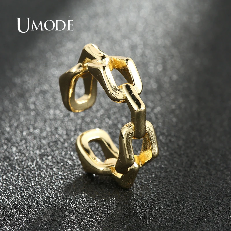 

UMODE NEW Fashion Irregular Hip Hop Open Personality Ring for Women Wedding Enaggement Jewelrys Anel Bijoux Femme UR0642