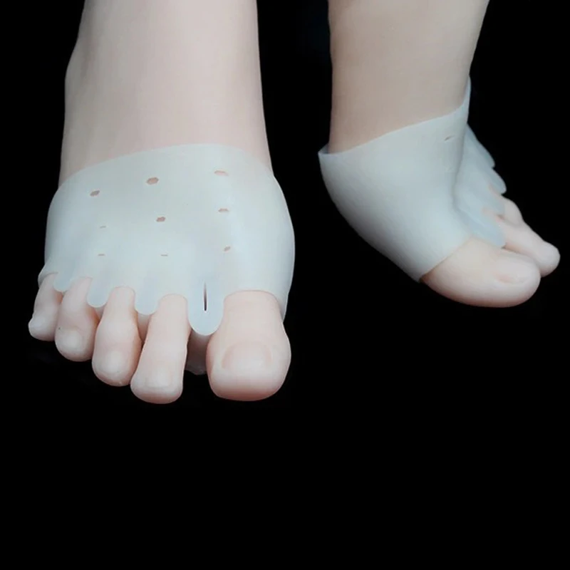 1pair=2pcs Hallux valgus Orthotics Silicone Forefoot Pad Foot Reusable Pain Relief Breathable for Women Men Tool Orthopedic pad | Спорт и
