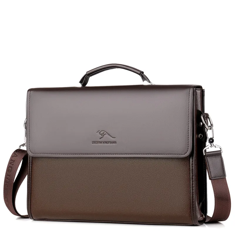 

New brand Men's bag briefcase Handbag business pu shoulder bag backpack laptop men