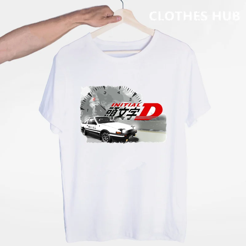 Футболка AE86 Initial D Homme мужская с круглым вырезом и короткими рукавами | Мужская