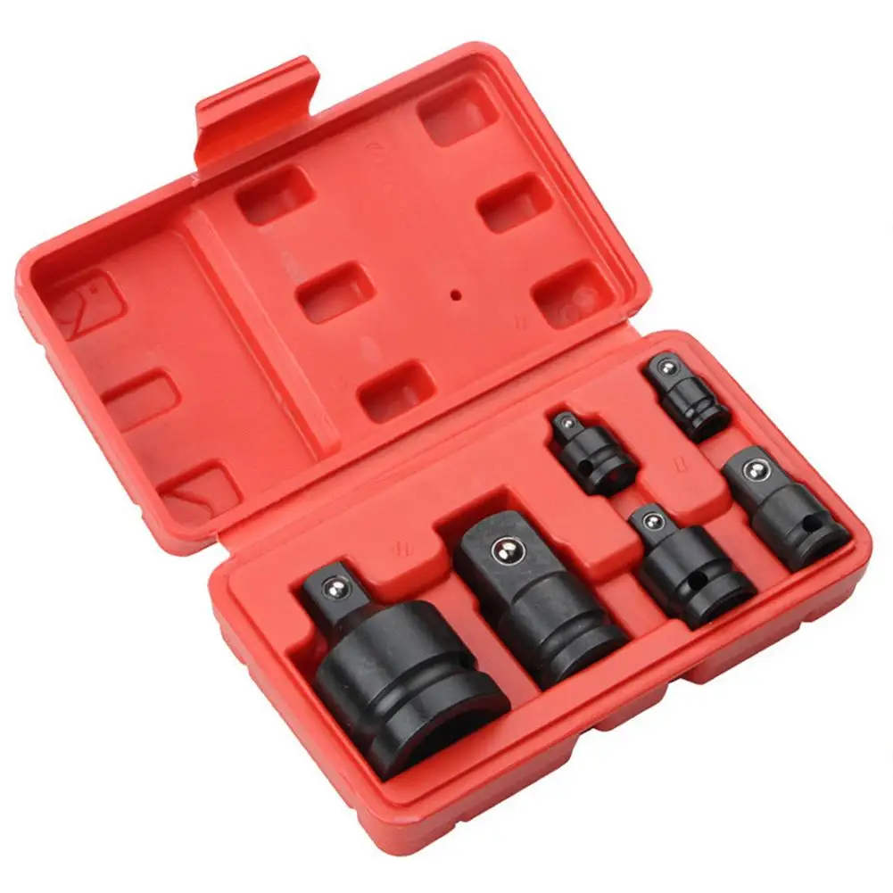 

Impact Socket Adapter And Reducer Set 6pcs Car Bicycle Garage Repair Tool Converter For 1/2 To 3/4 1/4 To 3/8 1/2 To 3/8 For
