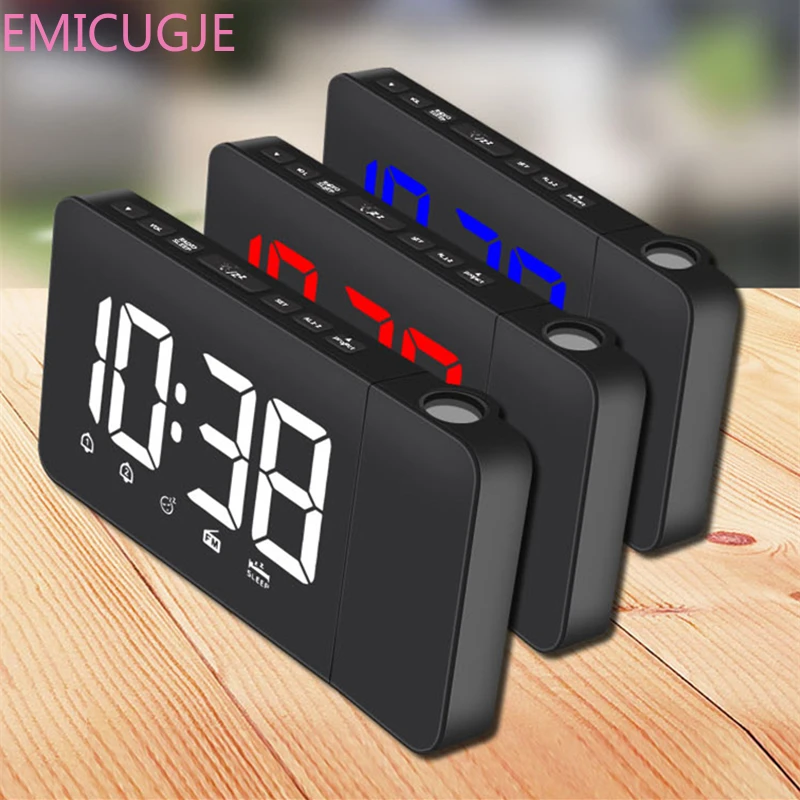 Настольный Электрический светодиодный светящийся радио часы с режимом