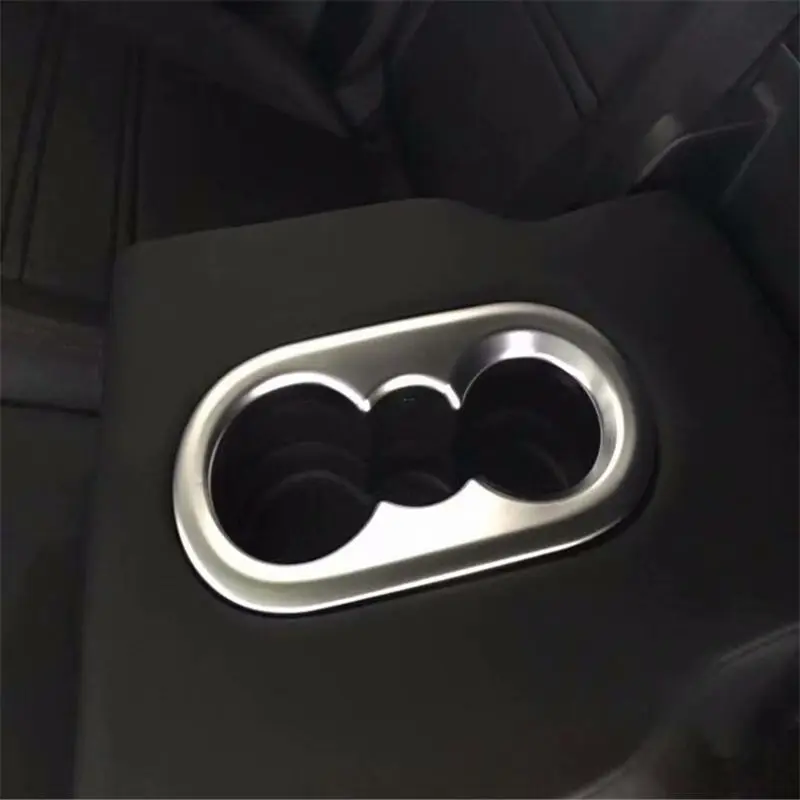 WELKINRY For PORSCHE Cayenne 9YA 3rd Generation 2017 2018 2019 2020 car rear tail back seat armrest water bottle cup holder trim