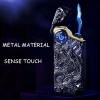 usb lighter plasma double arc charging lighter touch sensing cigarette cool lighter denon smoking accessories gift for men