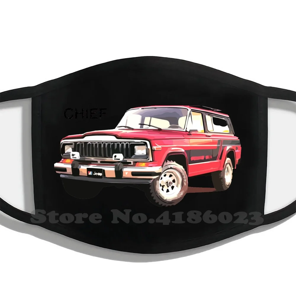 1983 Cherokee зимняя фотография маски для самостоятельной сборки внедорожник 4x4